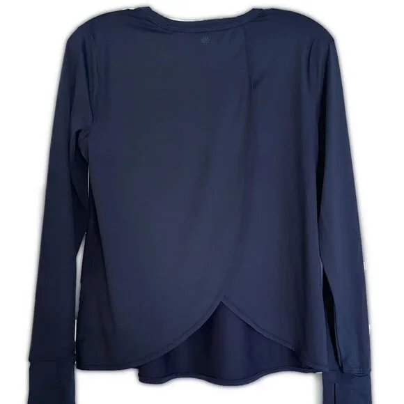 TWO Athleta Sunlover Tulip Back Tops NEW Deep Magenta and Navy Blue - Picture 10 of 16